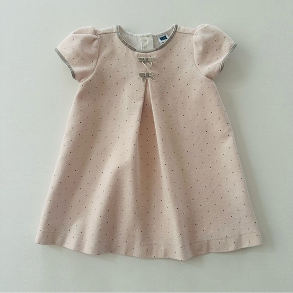 Janie and Jack 12-18 Months Baby Girl Light Pink Ponte Dress - Picture 1 of 6